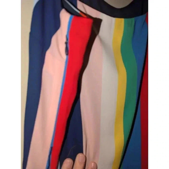 Tommy Hilfiger Sleeveless Dress Womens Size L Multicolor Stripes - Picture 6 of 8